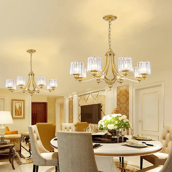 Luxury Crystal Gold Traditional Chandelier  