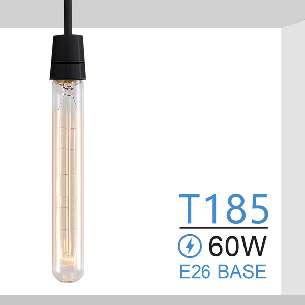 E26 T185 60W Vintage Retro Industrial Filament Bulb~1051