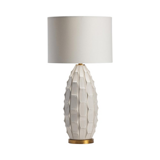 Crestview Collection Cambridge Table Lamp Lighting, White, 35 x 17 x 17 x Inch