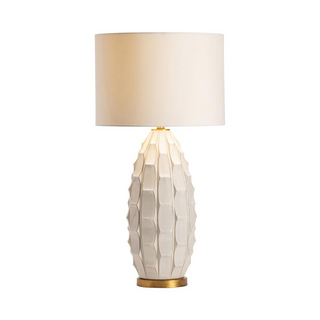 Crestview Collection Cambridge Table Lamp Lighting, White, 35 x 17 x 17 x Inch