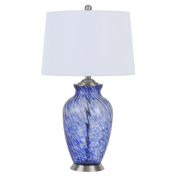 Ashland Sky-Blue Glass Table Lamp
