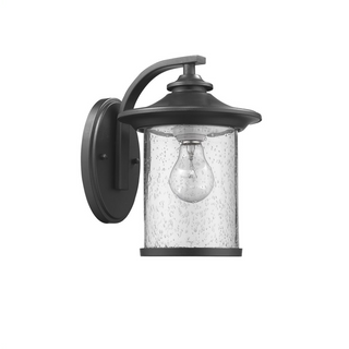 LIAM Transitional 1 Light Black Outdoor Wall Sconce 11
