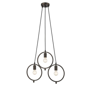 IRONCLAD Industrial 3 Light Rubbed Bronze Ceiling Pendant 21.5