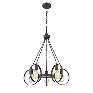 IRONCLAD Industrial 5 Light  Rubbed Bronze Ceiling Pendant 23