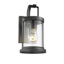 KASH Transitional 1 Light Textured Black Outdoor Wall Sconce 11