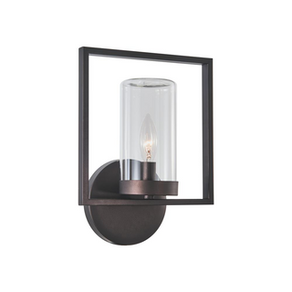 DANIEL Transitional 1 Light Rubbed Bronze Outdoor/Indoor Wall Sconce 13
