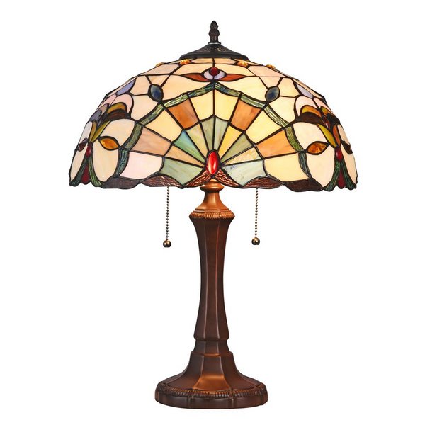 ADDIE Tiffany-style 2 Light VictorianTable Lamp 16