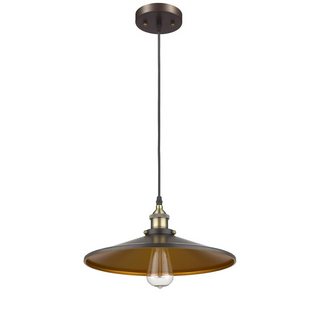BUTLER Industrial-style 1 Light Rubbed Bronze Ceiling Mini Pendant 14