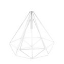 Black Geometric Diamond Wire Cage Pendant Light~1993