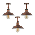 Copper Vintage Retro Ceiling Light fixtures Industrial Metal Semi Flush Mount E26 Base~1664