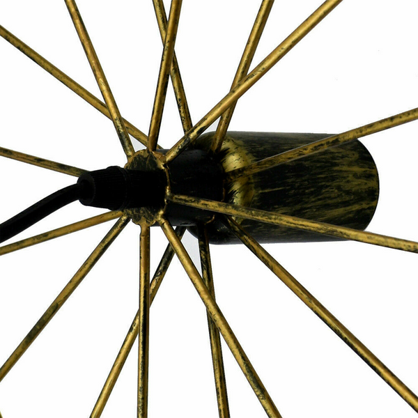 Industrial Brushed Copper Wheel Pendant light~1680