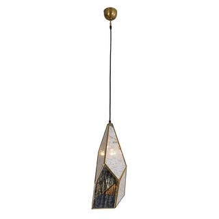 Bali Boho Glass Teardrop Hanging Pendant Light