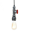Brushed Silver Color Chandelier Ceiling Light Water Pipe E27 Loft Pendant Light with FREE Bulb~2577