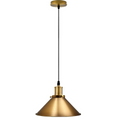 Modern Industrial Style Metal Cage Single Pendant Light Yellow brass Ceiling Light Fixture~1262