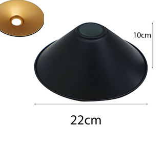 Modern Ceiling Pendant Light Shades Black Gold Inner Color Lamp Shades Easy Fit New~1113