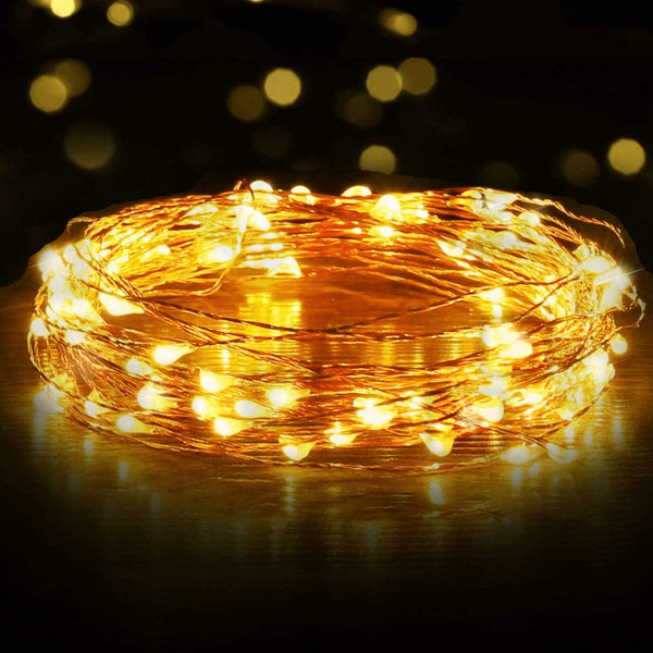 10M 100 LEDs USB Copper Wire Christmas Decoration String Light Lighting Lilac Milo 