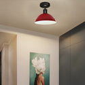 Vintage Industrial Loft Style Metal Ceiling Light Modern Red Dome Pendant Lampshade~1638