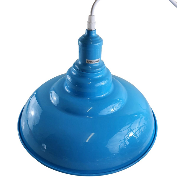 Light blue colour Modern Vintage Industrial Retro Loft Metal Ceiling Lamp Shade Pendant Light~1645