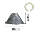 18mm x 10mm Large Easy Fit Pendant Light Shade Metal Lampshade Wall Lamp~1398