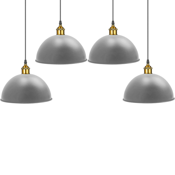 Grey Metal Ceiling Light Pendant Shade Retro Lampshade~1846
