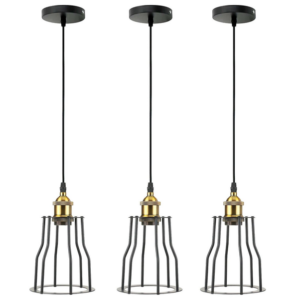 Vintage Industrial Modern Retro Loft Cage Ceiling Lamp Cage Pendant Lights~1417