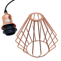 Vintage Industrial Metal Diamond Cage Ceiling Pendant Light Modern Hanging Lamps~1357