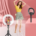 Self Video Portrait Soft Halo Light Stand With Dual LED Light And Bluetooth Remote