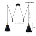 Retro Industrial Metal Cone Shape Bar Shade Black Ceiling Pendant Light~1125