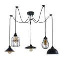 5Way Vintage Industrial Ceiling Lamp Shade Chandelier Retro Spider Pendant Light~3671