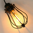 Black 2m Pendant Light Cage Retro Industrial Ceiling Light Spider Lamp~1187
