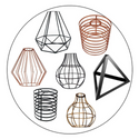 Easy Fit Pendant Light Shade Metal Cage Drum Lampshade Pendant Lamp / Ceiling~2210