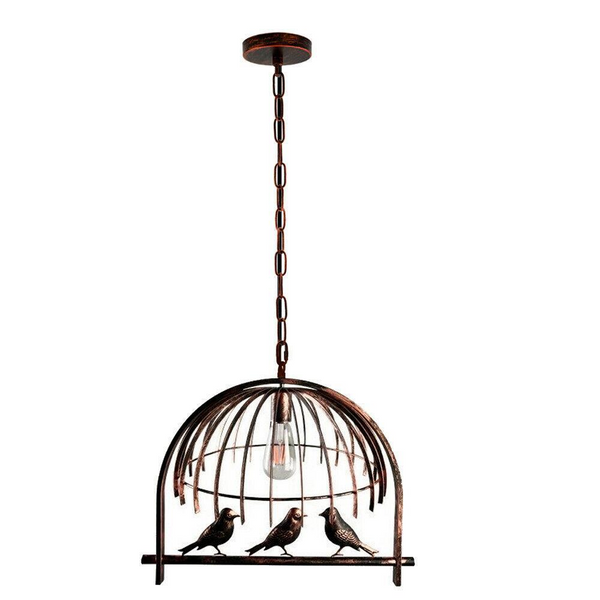 New Indoor Pendant Vintage Industrial Retro Bird cage Hanging Ceiling Pendant Light with Chain~1281