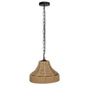 LEDSone industrial Bell Shape Ceiling Pendant Light Hemp Rope Hanging Light E27 Lamp Shade~1533