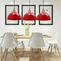 Red Retro Metal Cafe Diner Ceiling Light Pendant Lampshade~1848