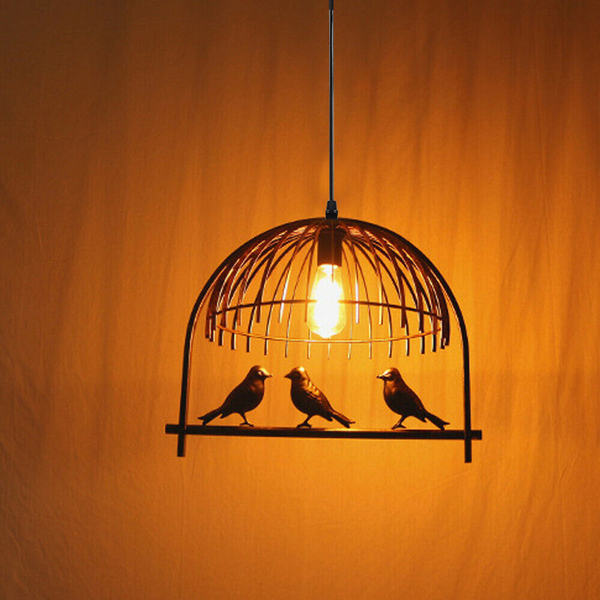 Bird Cage Ceiling Industrial Chandelier Loft Pendant Light With FREE Bulb~2256