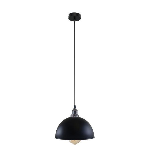 Retro Industrial Ceiling E27 Hanging Pendant Light Shade Black Gold Inner~1602