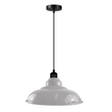 LEDSone industrial Vintage  32cm  White Pendant Retro Metal Lamp Shade E27 Uk Holder~3690