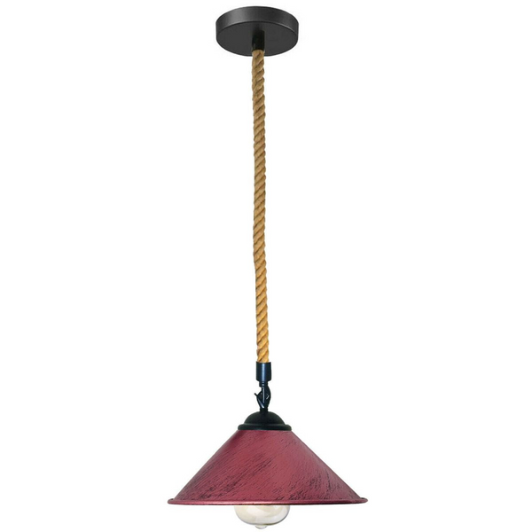 Metal Hemp Pendant Lamp Lighting With Bulb~2019