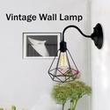 Modern Industrial  Vintage Indoor Black colour Wall Light Lamp Fitting Fixture E27 Holder UK~3676