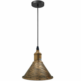 Buy brushed-copper Modern Vintage Ceiling Pendant Light Cone Shade Shape Hanging Light For Hotels, Any Room, Dining Room~1363