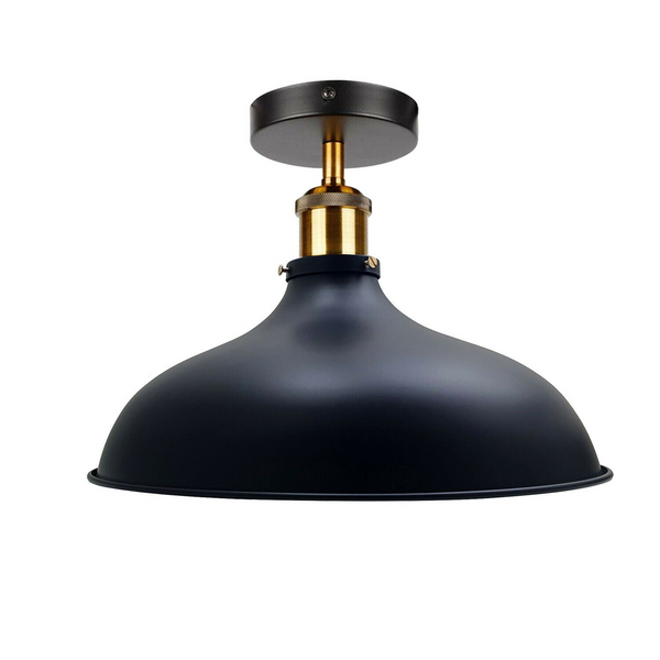 Semi Flush Mount Ceiling Light Fitting, Metal Light Shade Pendant Lighting Lamp, For Bars, Restaurants, Kitchen~1300