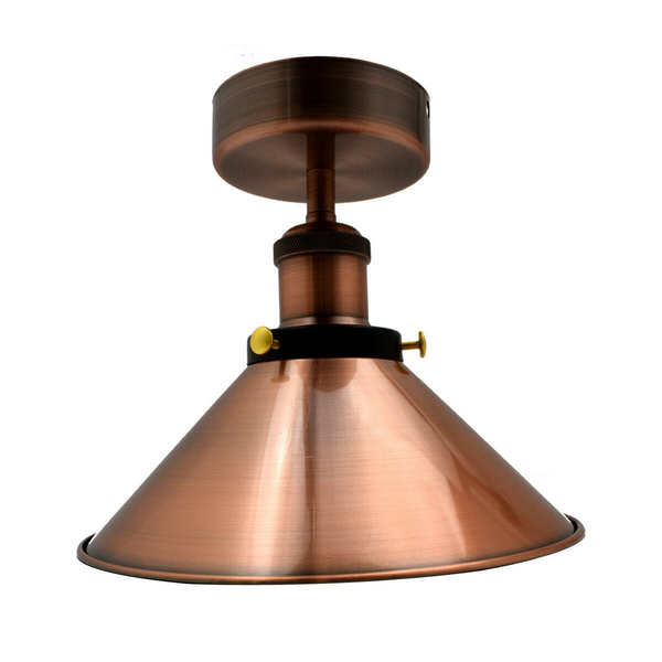 Vintage Industrial Ceiling Lights Retro Pendant Copper Shade Sconce Lamp~2601