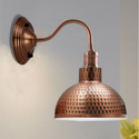 Vintage Retro Industrial Copper colour Metal Lampshade Sconce Wall Lights UK Holder~3678