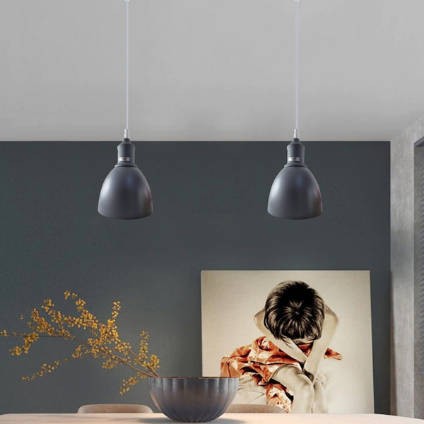 Industrial Vintage Retro adjustable Ceiling various colours Pendant Light with E27 Uk Holder~4033