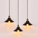 3 Pack Pendant Lamp Cage Hanging Ceiling Light E27 Holder Fitting with 10cm Ceiling Plate Indoor Light~3567