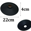 Black Flat Metal Ceiling Pendant Shade