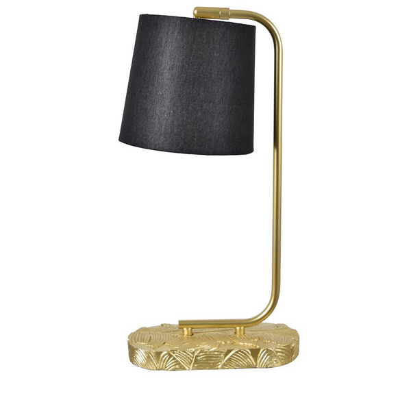 Josephine Black and Gold Leaf Task Lamp