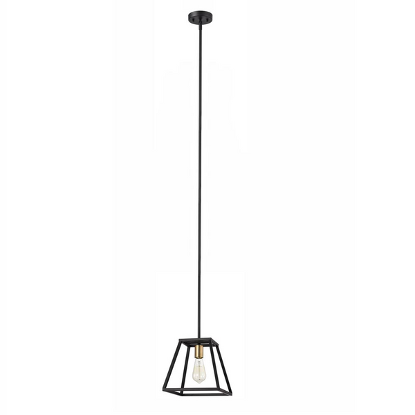 CHLOE Lighting IRONCLAD Industrial 1 Light Textured Black Mini Pendant Ceiling Fixture 10