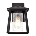 CHLOE Lighting RUSSELL Transitional 1 Light Textured Black Outdoor Wall Sconce 11
