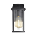 CHLOE Lighting EVIE Transitional 1 Light Textured Black Outdoor Wall Sconce 11